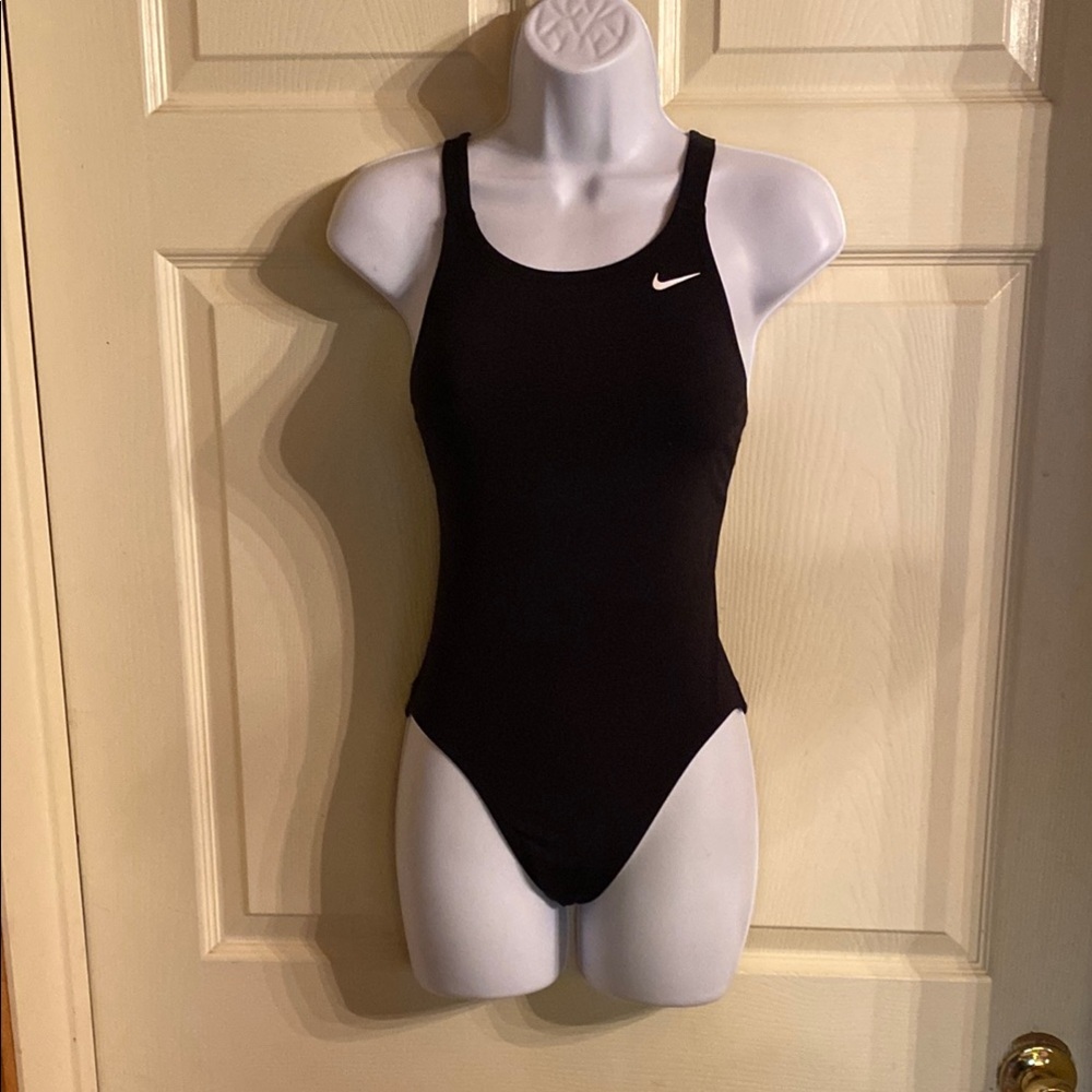 Nike Women's Black Racerback One-Piece Swimsuit